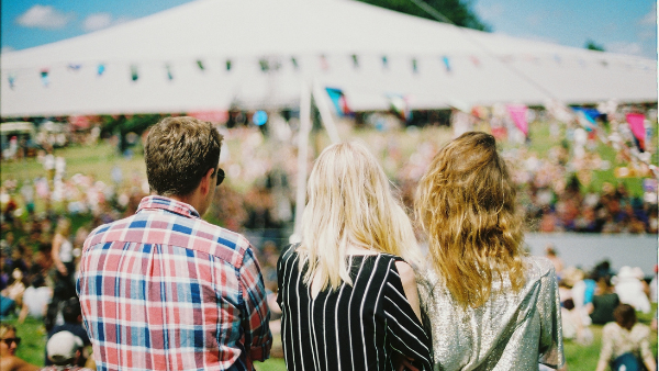 people at a summer party